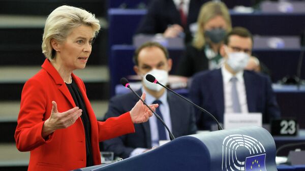 Ursula von der Leyen la Parlamentul European - Sputnik Moldova-România