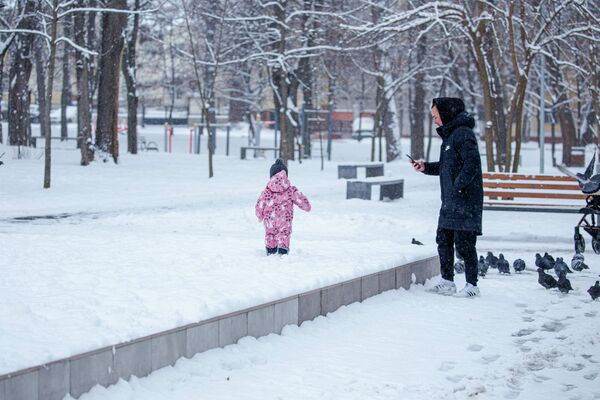De zăpadă se bucură de la cei mai mici la cei mai mari - Sputnik Moldova