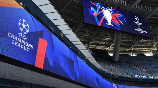 Стадион Газпром Арена в Санкт-Петербурге. 28 мая 2022 на стадионе Газпром Арена пройдет финальный матч Лиги Чемпионов УЕФА сезона 2021/2022. - Sputnik Молдова