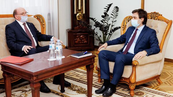 Întrevederea ministrului Nicu Popescu cu ambasadorul Federației Ruse Oleg Vasnețov - Sputnik Moldova