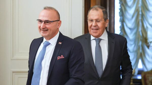 Ministrul cruat de Externe, Gordan Grlich-Radman, și ministrul rus de Externe, Serghei Lavrov - Sputnik Moldova