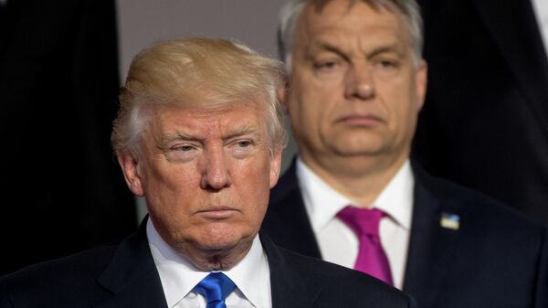 Donald Trump și Viktor Orban - Sputnik Moldova-România