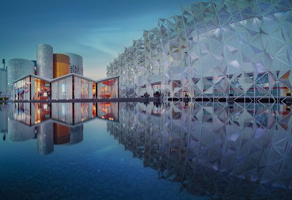 Потрясающая архитектура павильона Японии на выставке в Дубае. - Sputnik Молдова