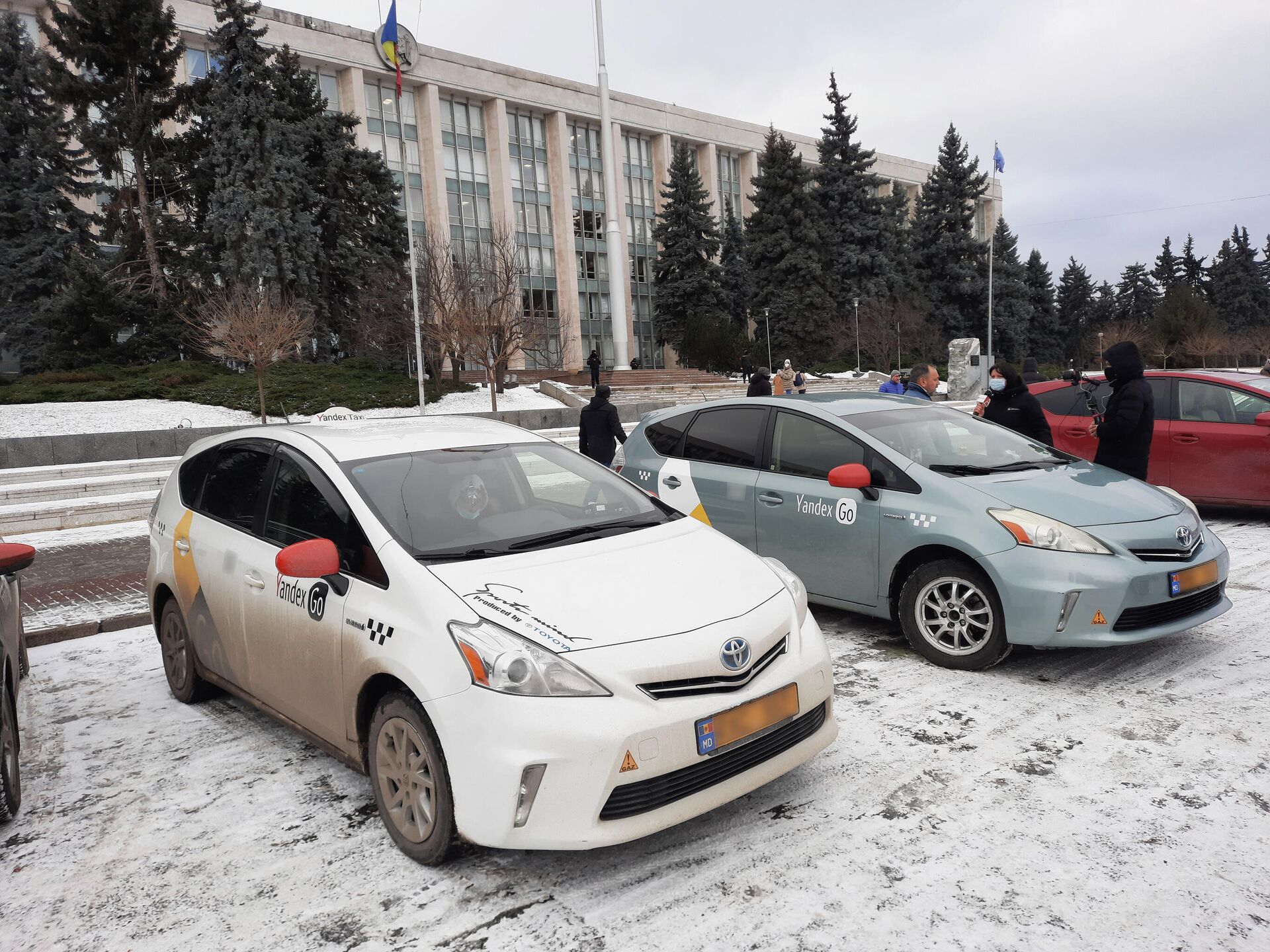 Протест таксистов в Кишиневе 24 января 2022 - Sputnik Молдова, 1920, 24.01.2022