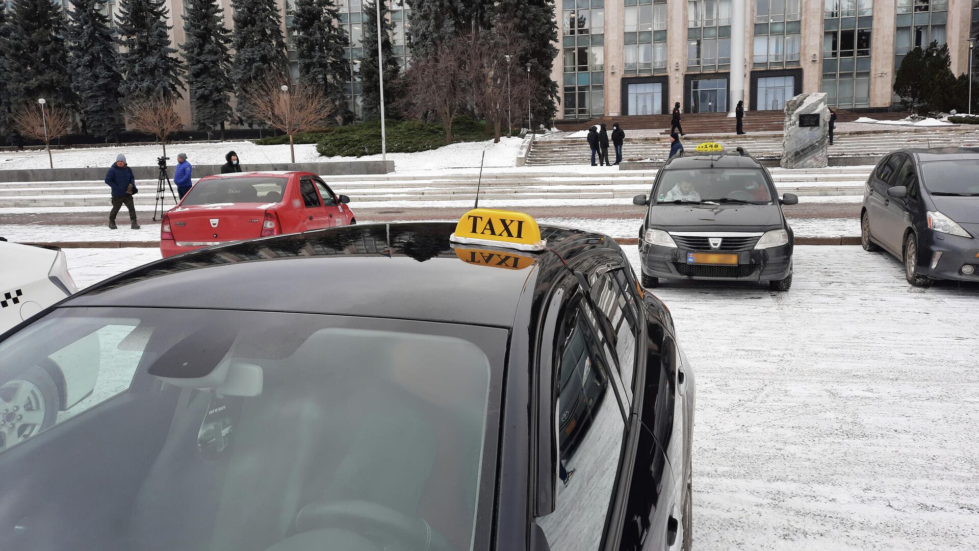 Protestele taximetriștilor la Chișinău 24 ianuarie 2022 - Sputnik Moldova, 1920, 24.01.2022