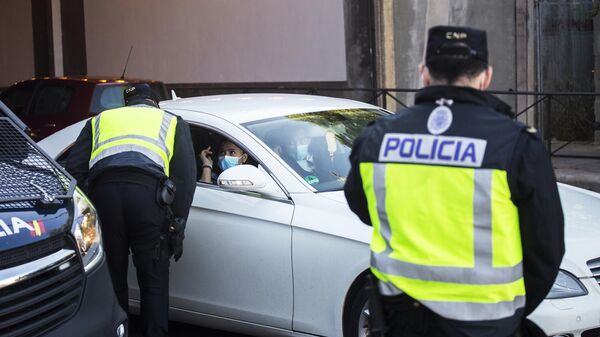 Въезд в Мадрид полиция - Sputnik Молдова
