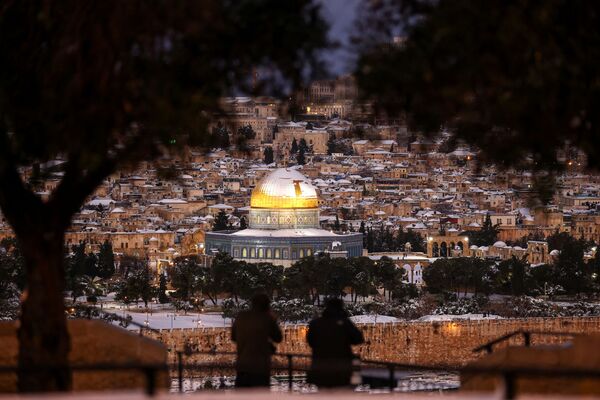 Общий вид Иерусалима после снежной бури. - Sputnik Молдова
