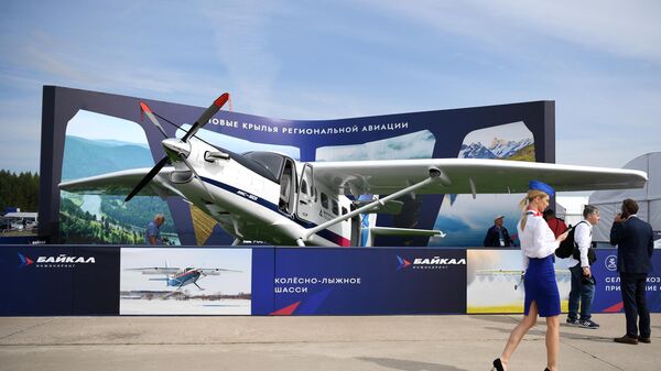 Многоцелевой самолёт ЛМС-901 Байкал, представленный МАКС-2021 - Sputnik Moldova-România