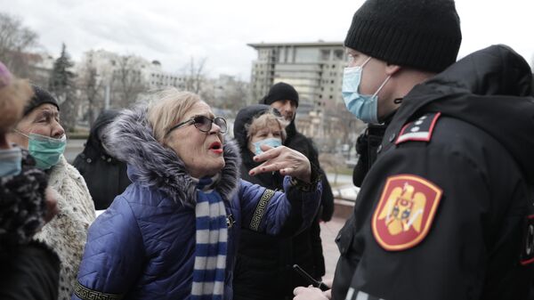 Протест у здания администрации президента Молдовы - Sputnik Moldova