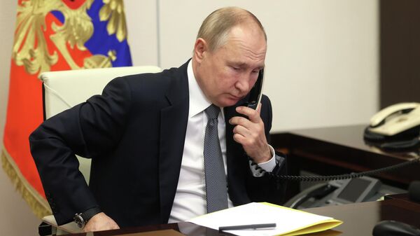 Телефонный разговор президента РФ В. Путина  - Sputnik Молдова