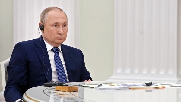 Президент РФ В. Путин провел переговоры с президентом Франции Э. Макроном - Sputnik Moldova