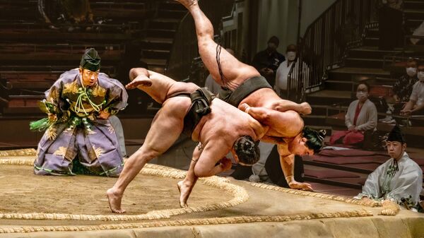 Снимок Sumo Wrestling 10 фотографа Teo Chin Leong, победивший в номинации National Awards, Motion (Сингапур) конкурса 2022 Sony World Photography Awards - Sputnik Молдова