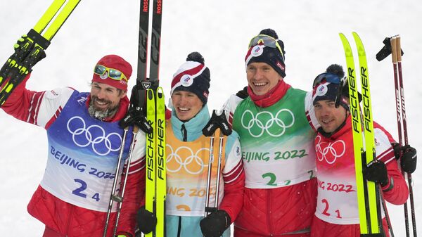 Олимпиада-2022. Лыжные гонки. Мужчины. Эстафета - Sputnik Moldova-România