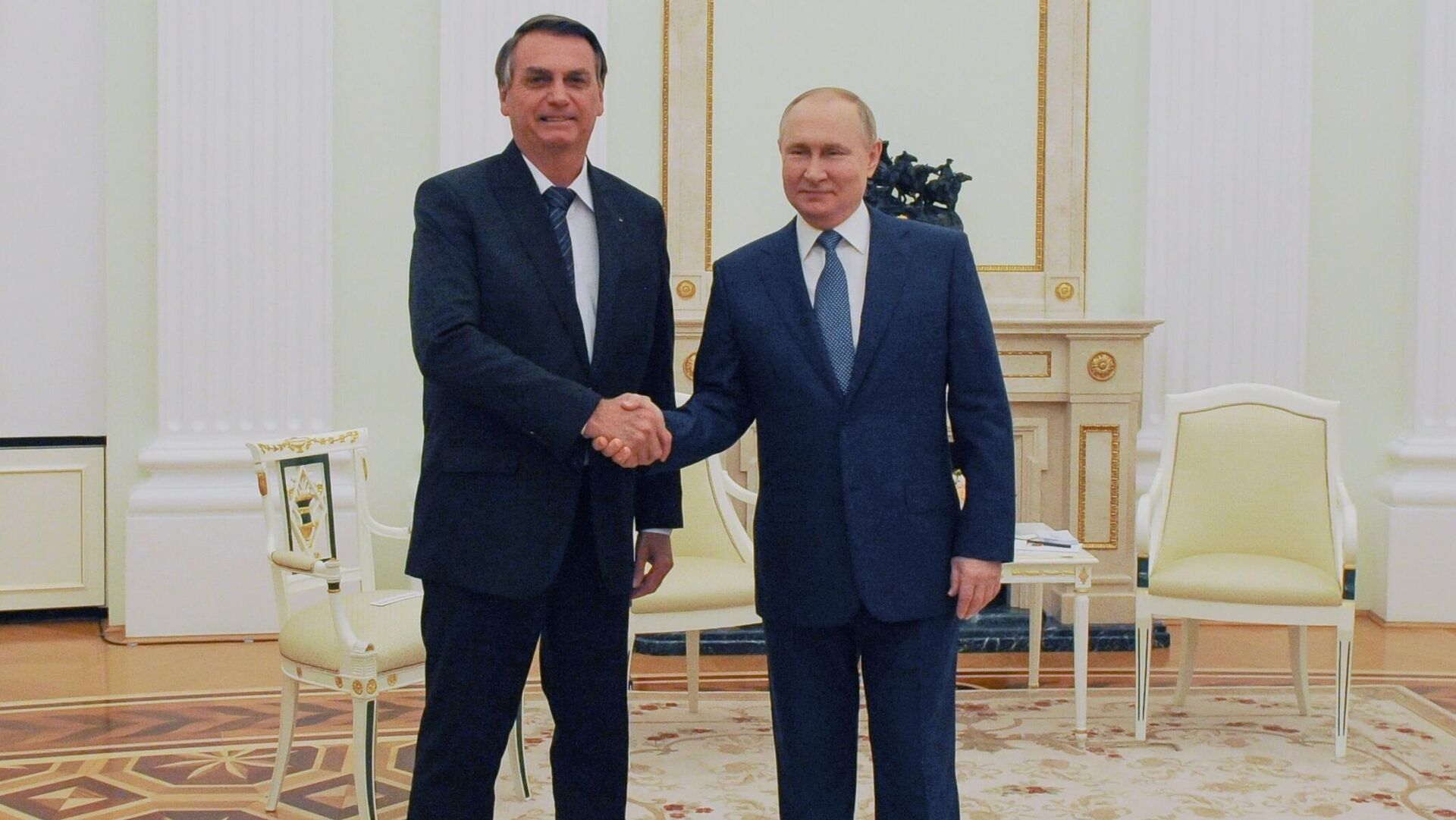 Jair Bolsonaro și Vladimir Putin, imagine din arhivă - Sputnik Moldova, 1920, 28.06.2022