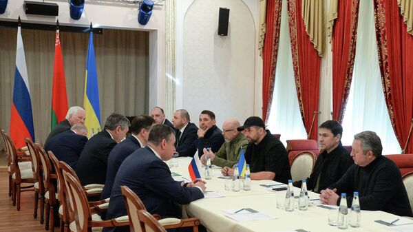 Переговоры России и Украины в Гомельской области - Sputnik Moldova