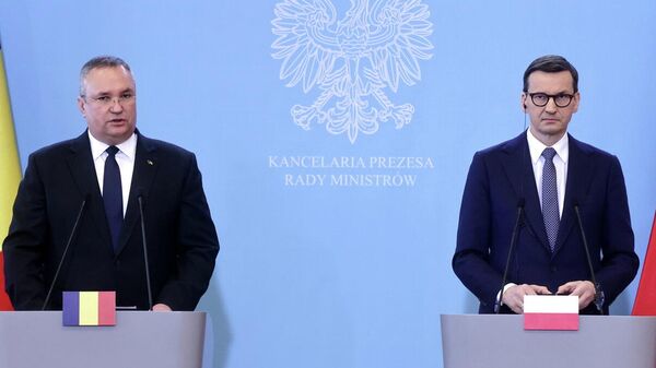 Declarații de presă susținute de premierul Nicolae-Ionel Ciucă și de omologul din Republica Polonă, Mateusz Morawiecki - Sputnik Moldova-România