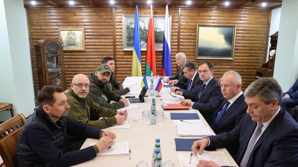 Российско-украинские переговоры в Белоруссии - Sputnik Moldova-România