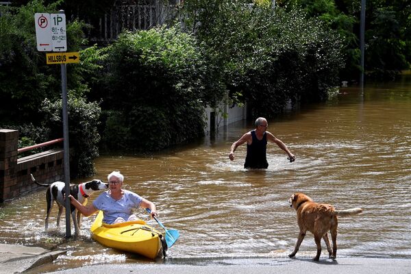 Inundații în Windsor, la nord-vest de Sydney, Australia, 9 martie 2022. - Sputnik Moldova-România