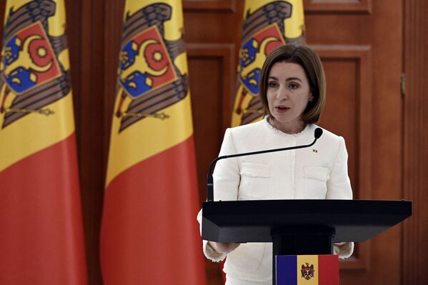 Майя Санду стала президентом Молдовы в декабре 2020-го. Она также первая женщина на этом посту в истории страны. - Sputnik Молдова