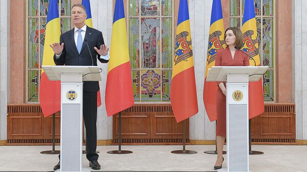 Встреча президентов Молдовы и Румынии Майи Санду и Клауса Йоханниса - Sputnik Молдова