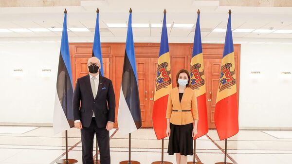 Întrevederea dintre Maia Sandu și Președintele Estoniei, Alar Karis - Sputnik Moldova