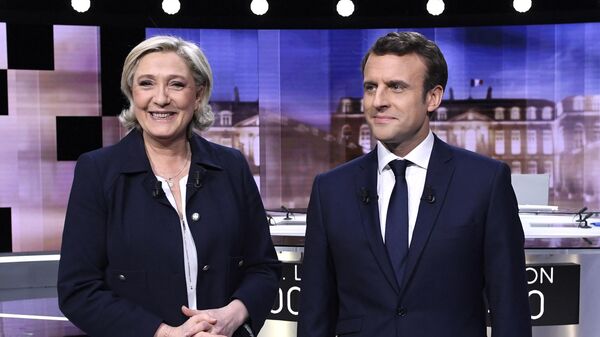Marine Le Pen și Emmanuel Macron - Sputnik Moldova-România