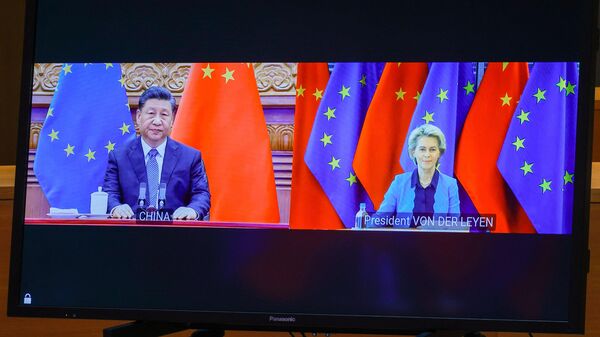 Xi Jinping și Ursula von der Leyen - Sputnik Moldova