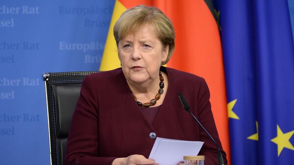 Angela Merkel  în cadrul summitului UE - Sputnik Moldova-România