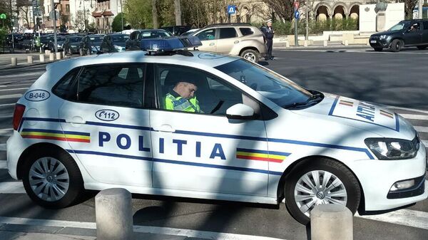 mașină a poliției din București - Sputnik Moldova-România