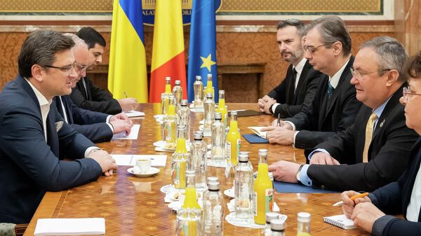 Întâlnirea de lucru a premierului Nicolae-Ionel Ciucă cu ministrul afacerilor externe din Ucraina, Dmytro Kuleba - Sputnik Moldova-România