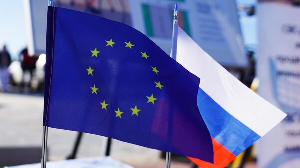 Drapelele UE și Rusiei - Sputnik Moldova