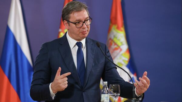 Preşedintele sârb Aleksandar Vucic - Sputnik Moldova-România