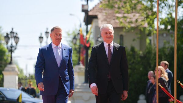 Klaus Iohannis și Gitanas Nauseda - Sputnik Moldova-România