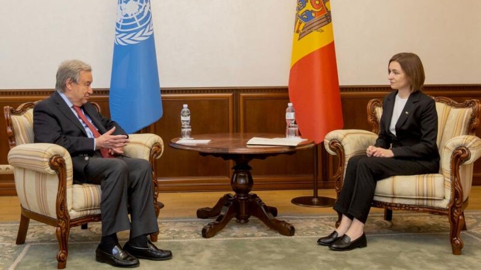 Maia Sandu s-a întâlnit cu Secretarul General al ONU, Antonio Guterres - Sputnik Moldova, 1920, 10.05.2022