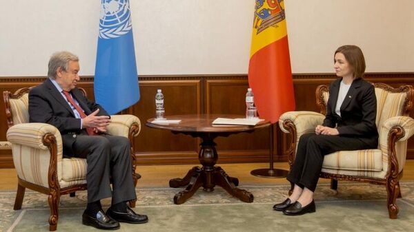 Maia Sandu s-a întâlnit cu Secretarul General al ONU, Antonio Guterres - Sputnik Moldova