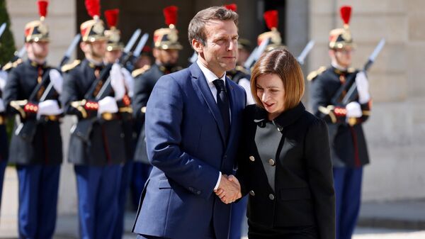 Maia Sandu s-a întâlnit cu Emmanuel Macron - Sputnik Moldova-România