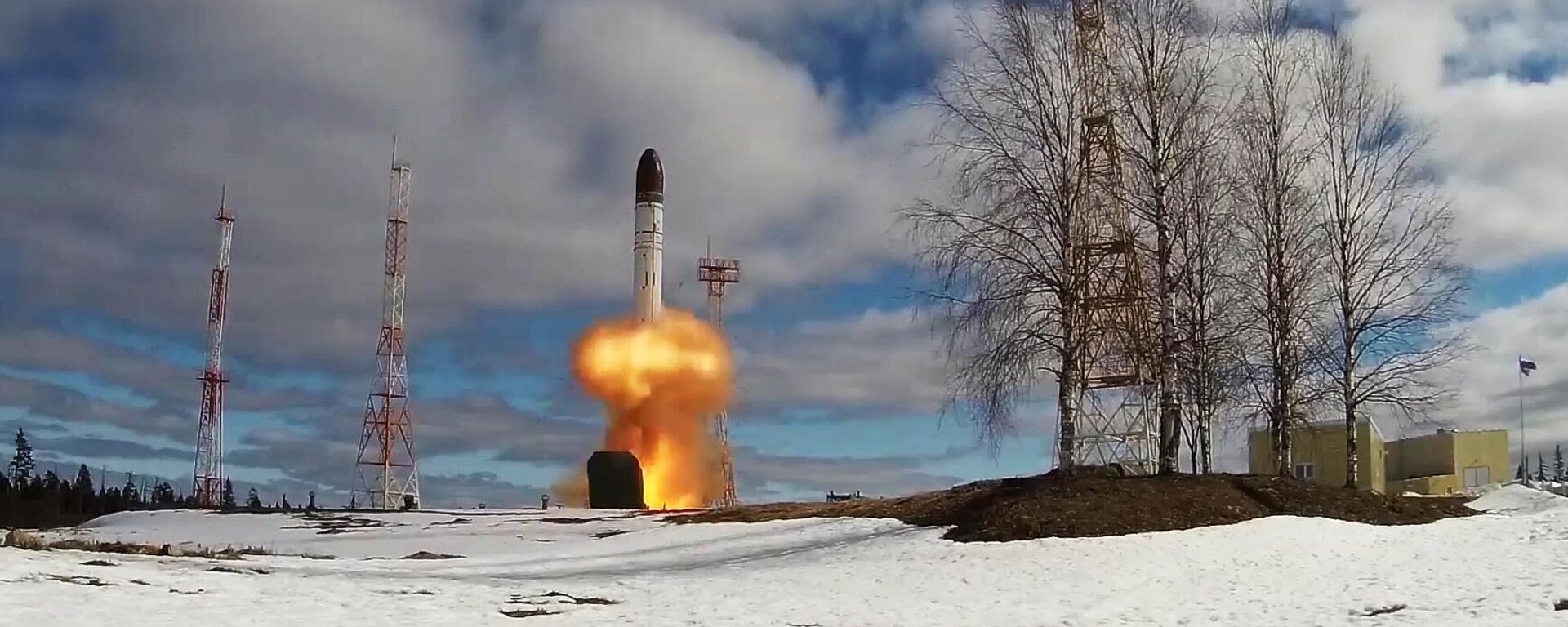 Lansarea rachetei balistice intercontinentale „Sarmat” de la o  baza cu locație fixă  - Sputnik Moldova, 1920, 01.03.2024