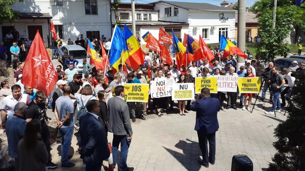 Протесты ПСРМ в Кишиневе - Sputnik Молдова