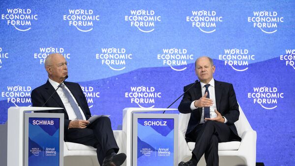 Olaf Scholz la Davos - Sputnik Moldova-România