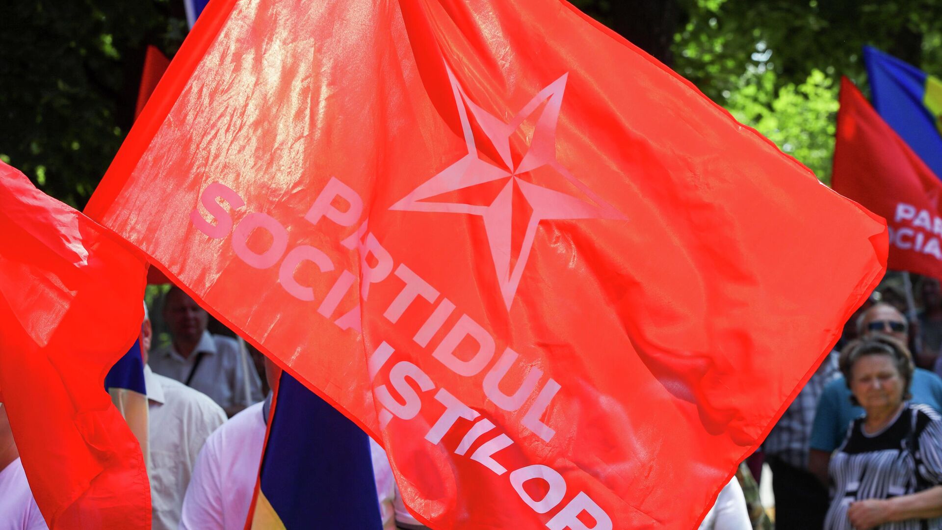 Protest PSRM în fața Parlamentului Republicii Moldova - Sputnik Moldova, 1920, 20.03.2023