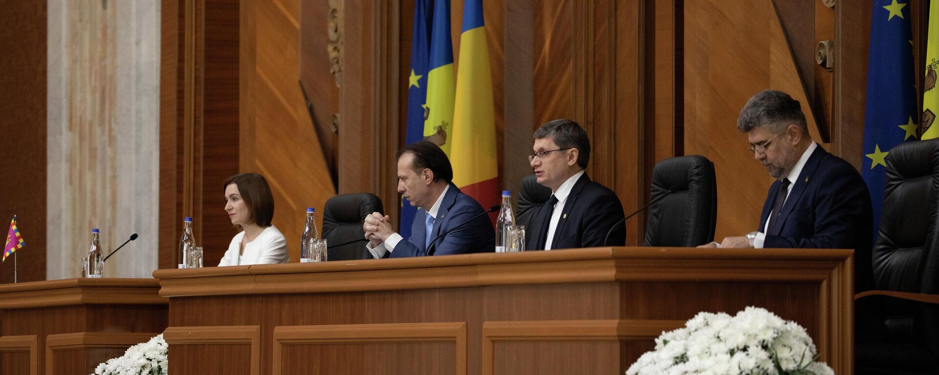 Совместное заседание парламентов Молдовы и Румынии в Кишиневе - Sputnik Молдова, 1920, 19.06.2022