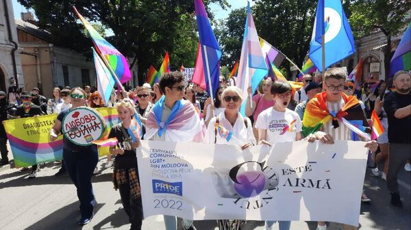Manifestația activiștilor LGBT la Chișinău, 19 iunie 2022 - Sputnik Moldova
