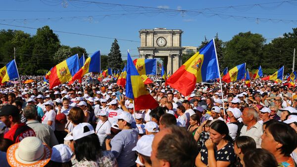 Массовый социальный протест в Кишиневе - Sputnik Молдова
