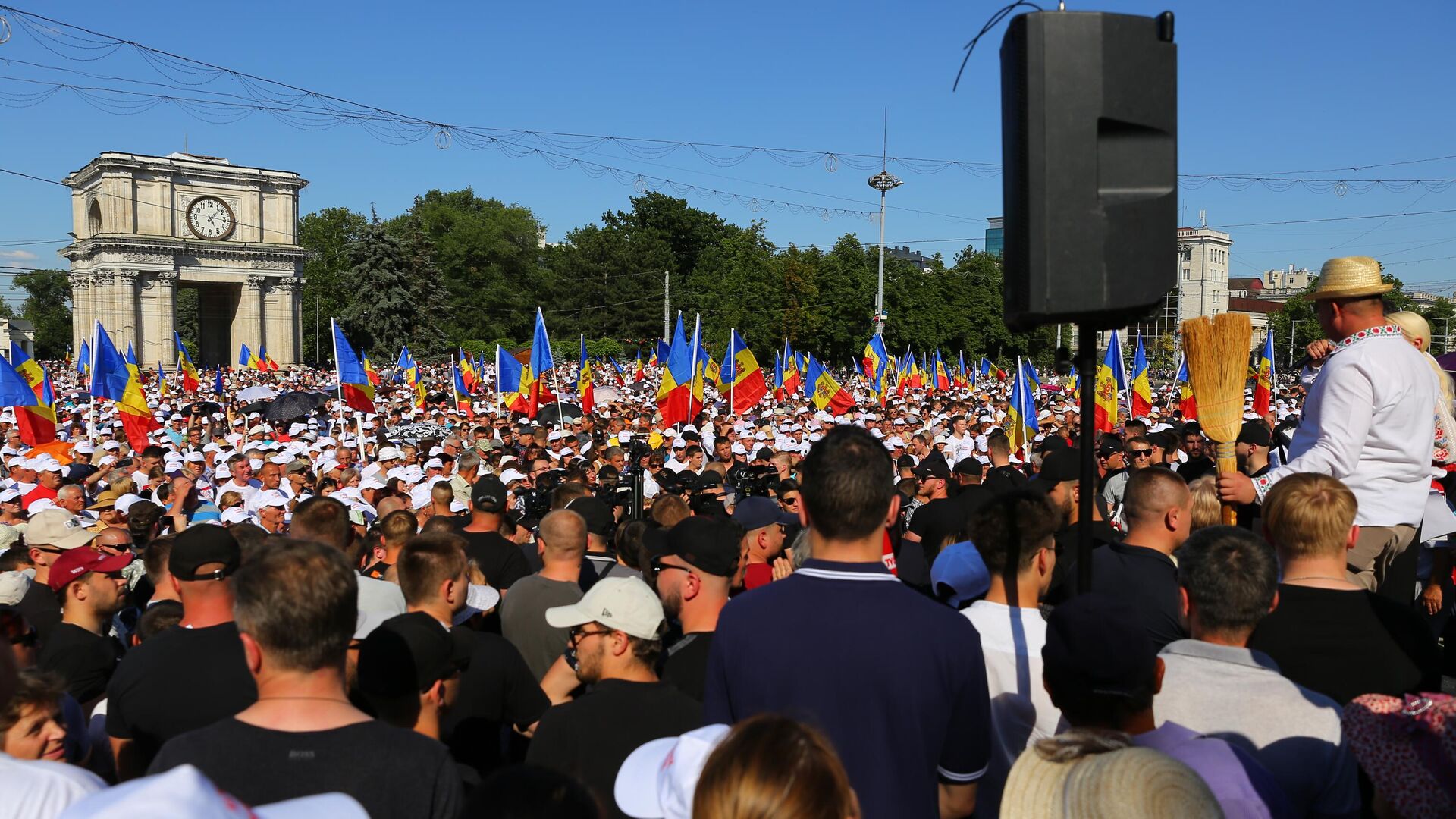 Pprotest organizat de Mișcarea civică „O viață nouă”, Chișinău, 19 iunie 2022 - Sputnik Moldova, 1920, 19.06.2022