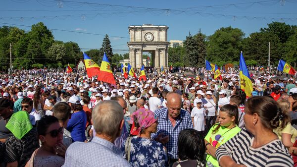 Социальный протест, организованный новым гражданским движением Новая жизнь - Sputnik Молдова