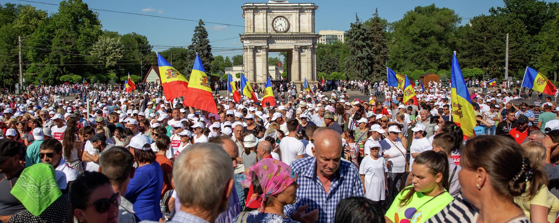 Protest organizat de Mișcarea civică „O viață nouă”, Chișinău, 19 iunie 2022 - Sputnik Moldova, 1920, 20.06.2022