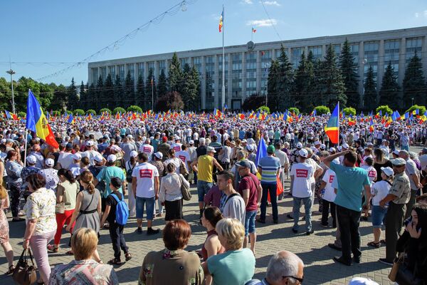 Protest organizat de Mișcarea civică „O viață nouă”, Chișinău, 19 iunie 2022 - Sputnik Moldova