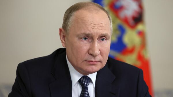 Президент РФ В. Путин обратился с приветствием к участникам Делового форума БРИКС - Sputnik Молдова