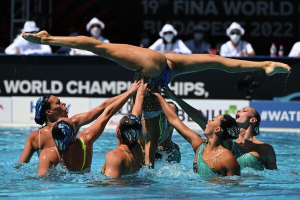 Сборная США на 19-м чемпионате мира по водным видам спорта в Будапеште, Венгрия. - Sputnik Молдова