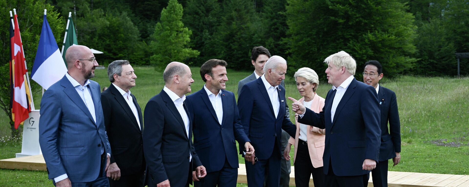 Лидеры Большой Семерки на саммите G7 в Германии - Sputnik Молдова, 1920, 28.06.2022